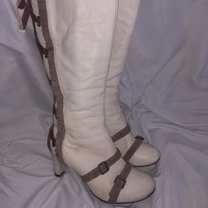 Bobbi Blu Halter Leather Steampunk Boots